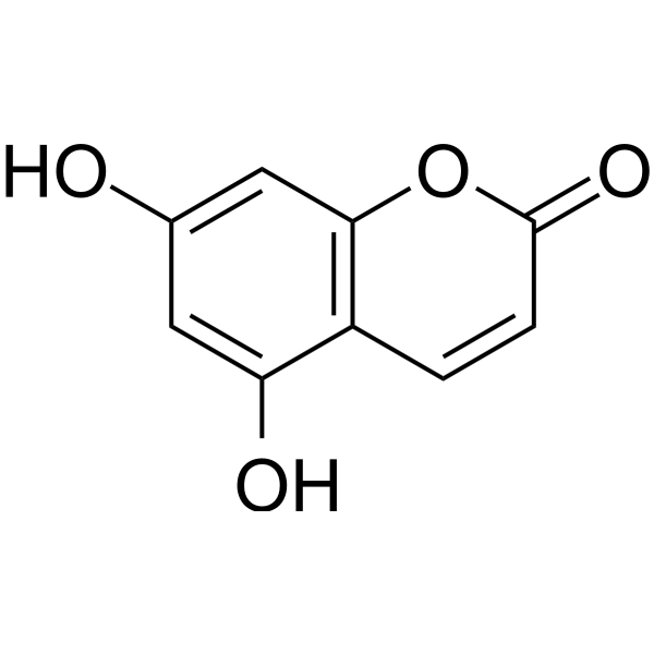5,7-Dihydroxycoumarin Chemical Structure