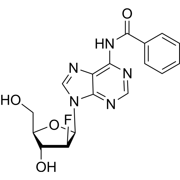 N6-Benzoyl-2'-fluoro-2'-deoxyarabinoadenosine Chemical Structure