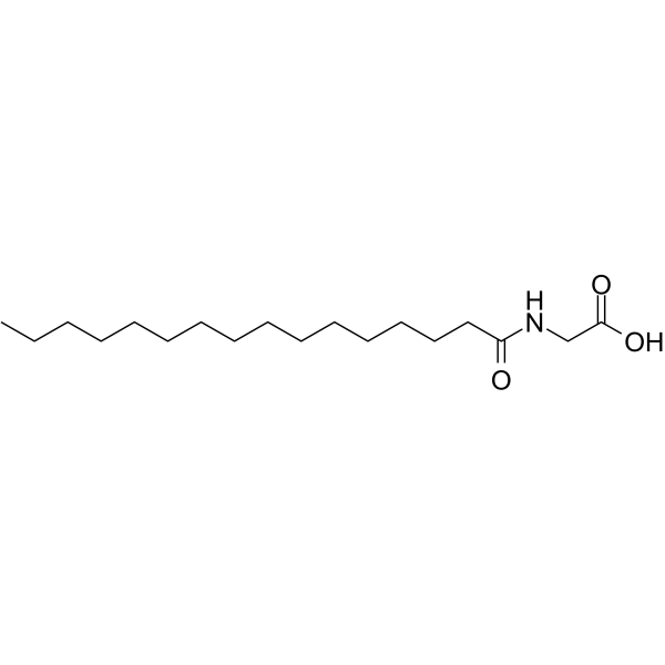 Palmitoylglycine Chemical Structure