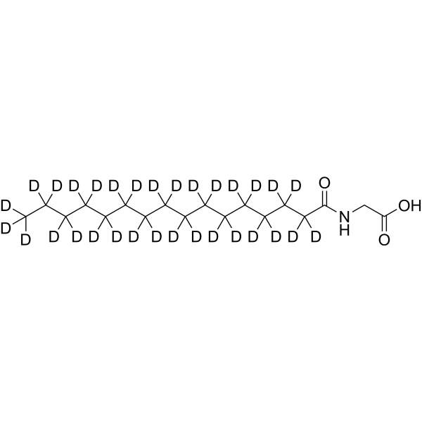 Palmitoylglycine-d<sub>31</sub> Chemical Structure