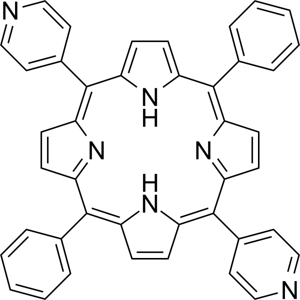 5,15-Diphenyl-10,20-di(pyridin-4-yl)porphyrin Chemical Structure