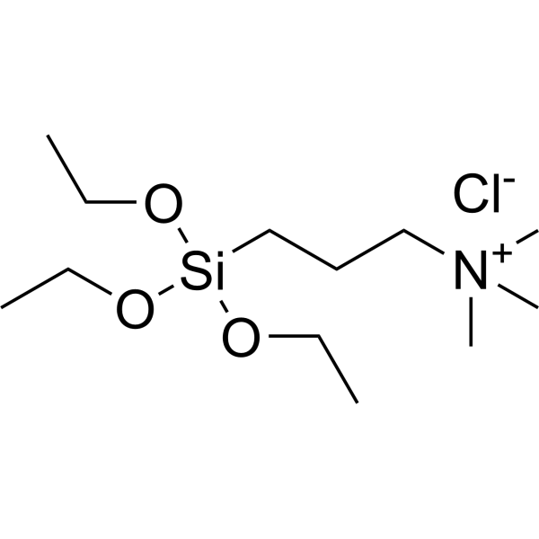 Trimethyl[<em>3</em>-(triethoxysilyl)<em>propyl</em>]ammonium chloride