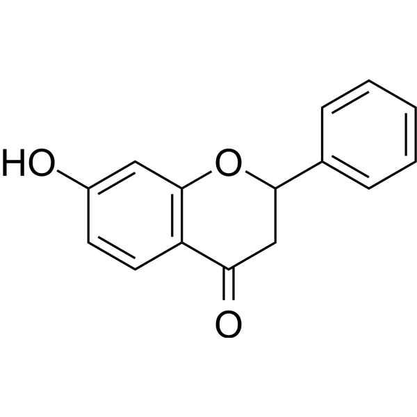 7-Hydroxyflavanone Chemical Structure