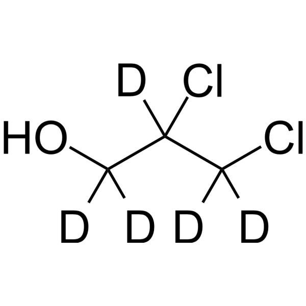 2,3-Dichloro-1-propanol-d<sub>5</sub> Chemical Structure