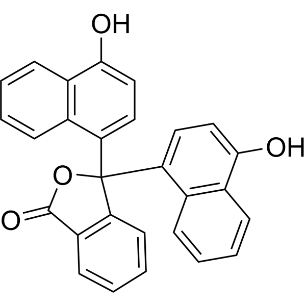 alpha-Naphtholphthalein Chemical Structure