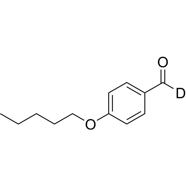 4-Amyloxybenzaldehyde-d<sub>1</sub> Chemical Structure
