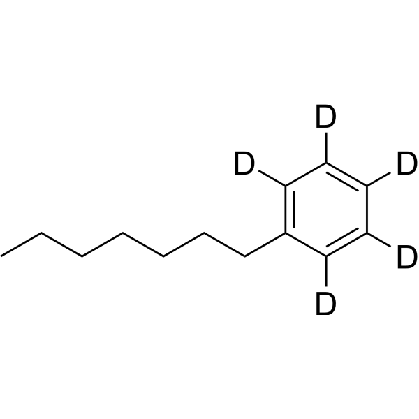 Heptylbenzene-d<sub>5</sub> Chemical Structure
