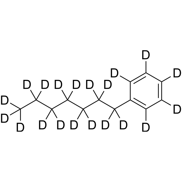 Heptylbenzene-d<sub>20</sub> Chemical Structure