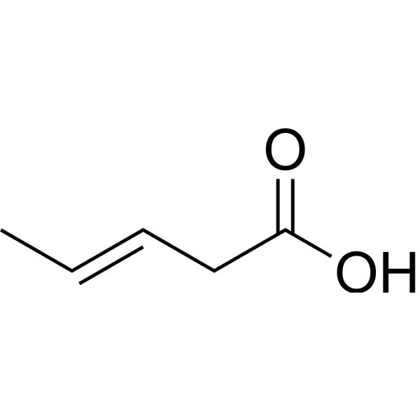 (E)-3-Pentenoic acid Chemical Structure