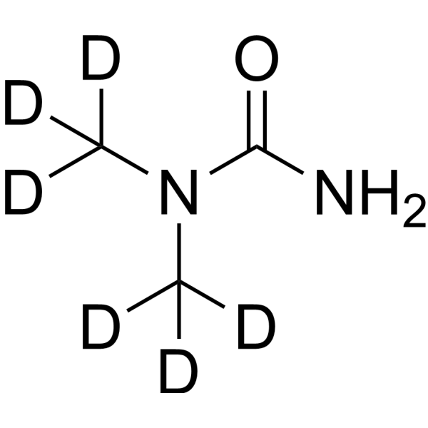 1,1-Dimethylurea-d<sub>6</sub> Chemical Structure
