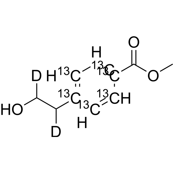 Methyl 4-(2-hydroxyethyl)benzoate-13<em>C</em>6,d2