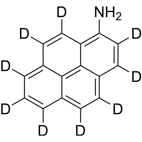 1-Pyrenamin-d<sub>9</sub> Chemical Structure