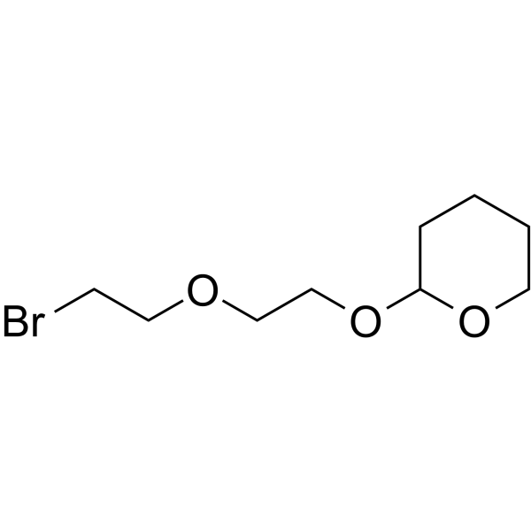 Bromo-PEG2-THP Chemical Structure