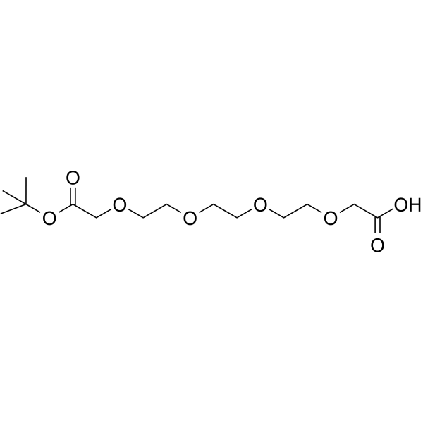 t-Butyl acetate-PEG3-CH2COOH Chemical Structure