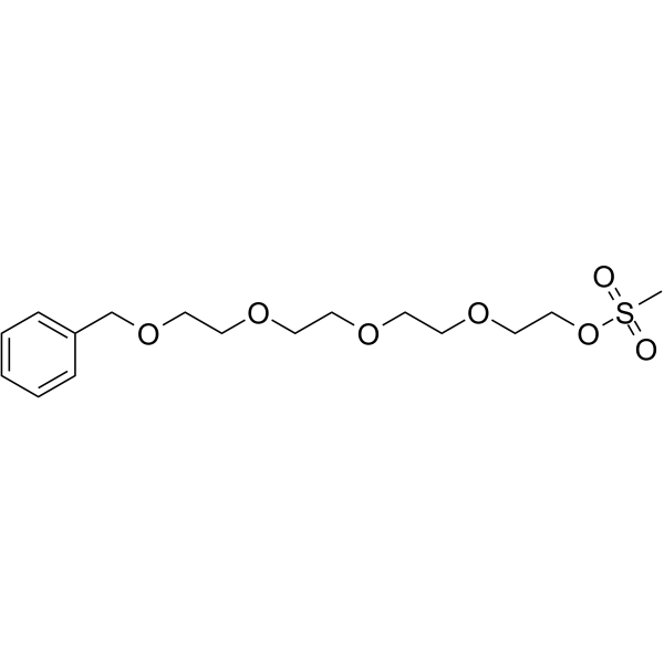 Benzyl-PEG4-MS Chemical Structure