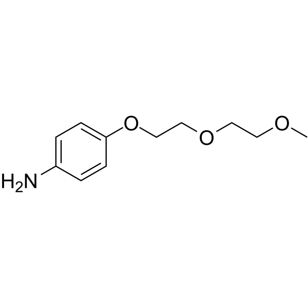 m-PEG2-O-Ph-NH2 Chemical Structure