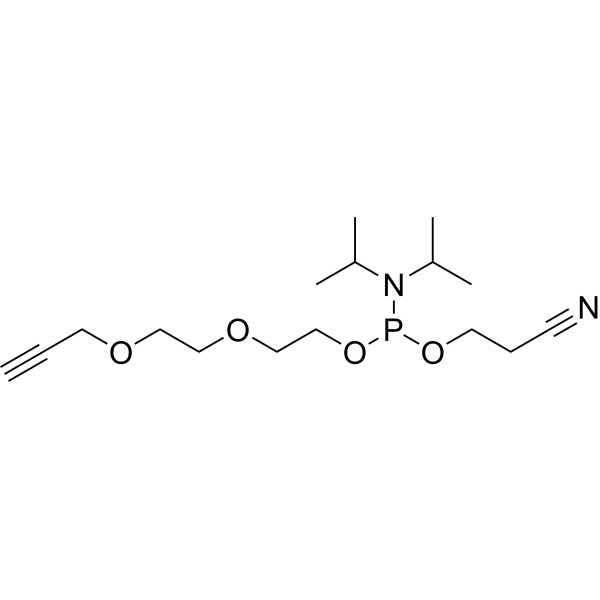 Propargyl-<em>PEG</em>3-1-o-(b-cyanoethyl-N,N-diisopropyl)phosphoramidite