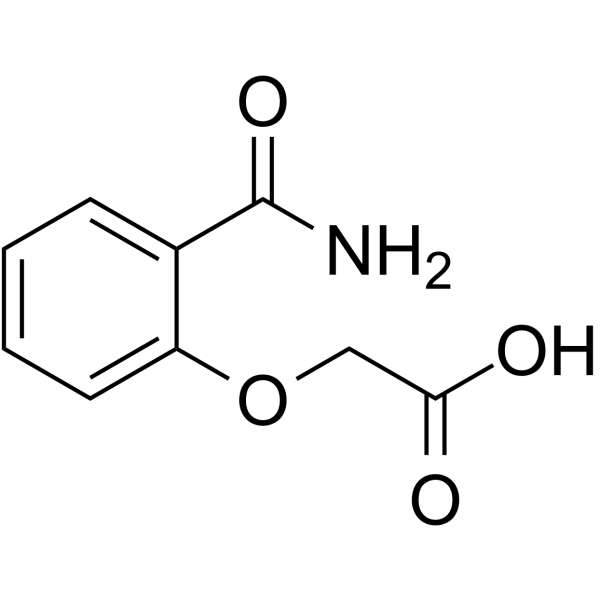 Salicylamide-O-acetic acid Chemical Structure