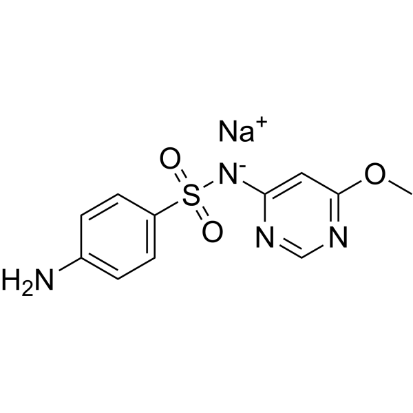 Sulfamonomethoxine sodium Chemical Structure