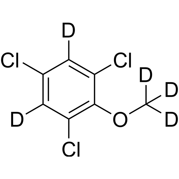 2,4,6-Trichloroanisole-d<sub>5</sub> Chemical Structure