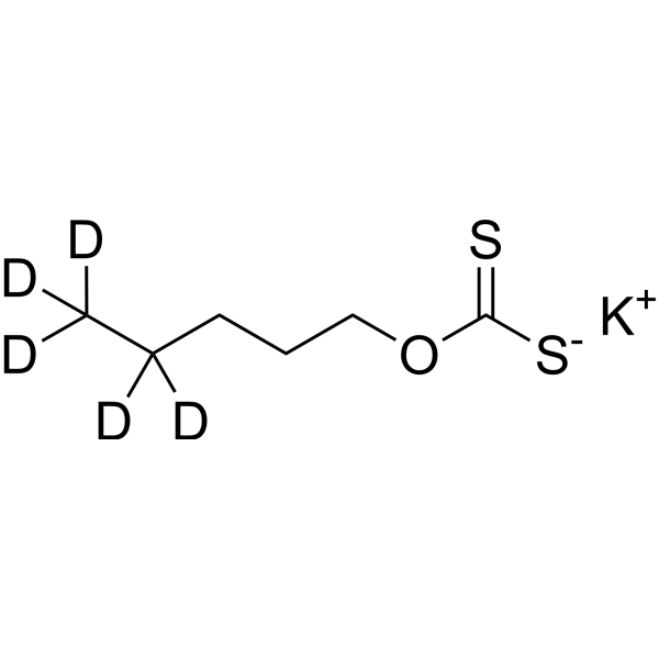 Potassium O-pentyl carbonodithioate-d<sub>5</sub> Chemical Structure