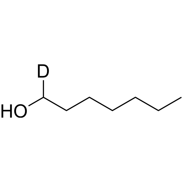 1-Heptanol-d<sub>1</sub> Chemical Structure