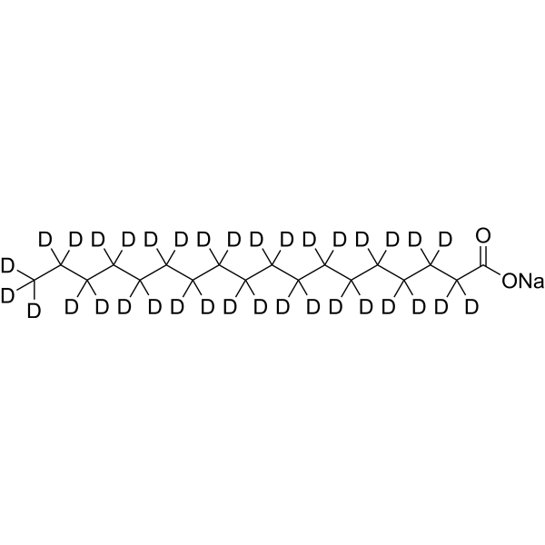 Stearate-d<sub>35</sub> sodium Chemical Structure