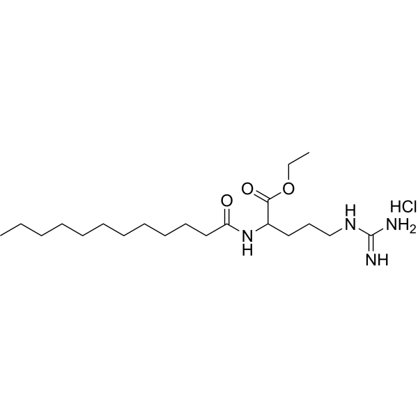 Ethyl Lauroyl Arginate Hydrochloride Chemical Structure