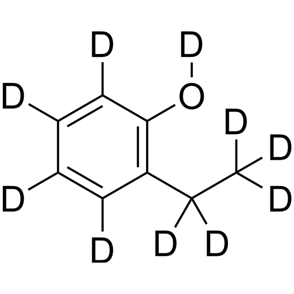 2-Ethylphenol-d<sub>10</sub> Chemical Structure