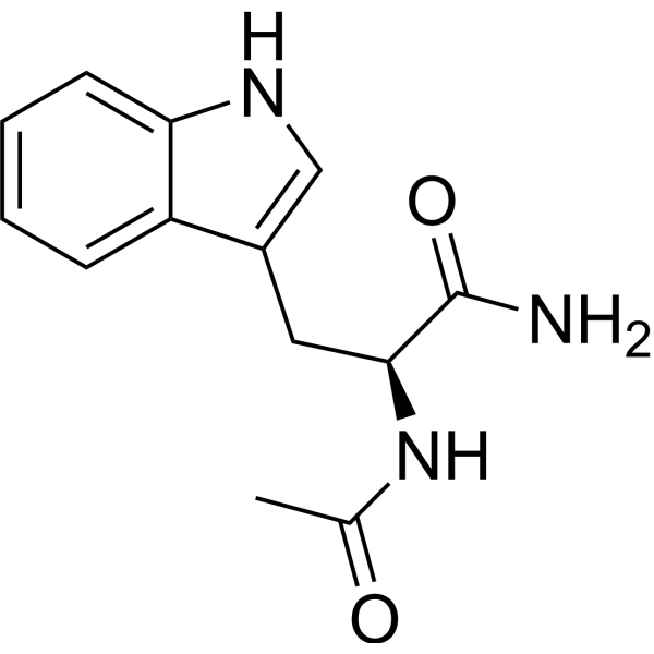 N-Acetyl-L-tryptophanamide Chemical Structure