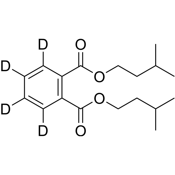 Diisopentyl phthalate-d<sub>4</sub> Chemical Structure