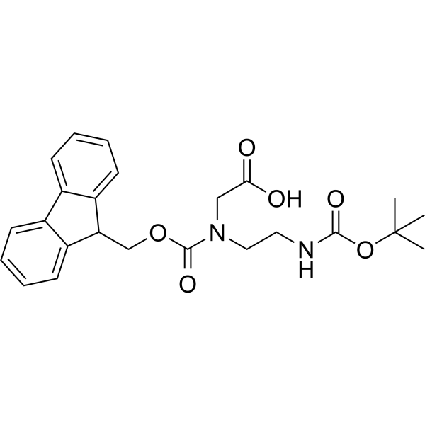Fmoc-N-(2-Boc-aminoethyl)-Gly-OH Chemical Structure