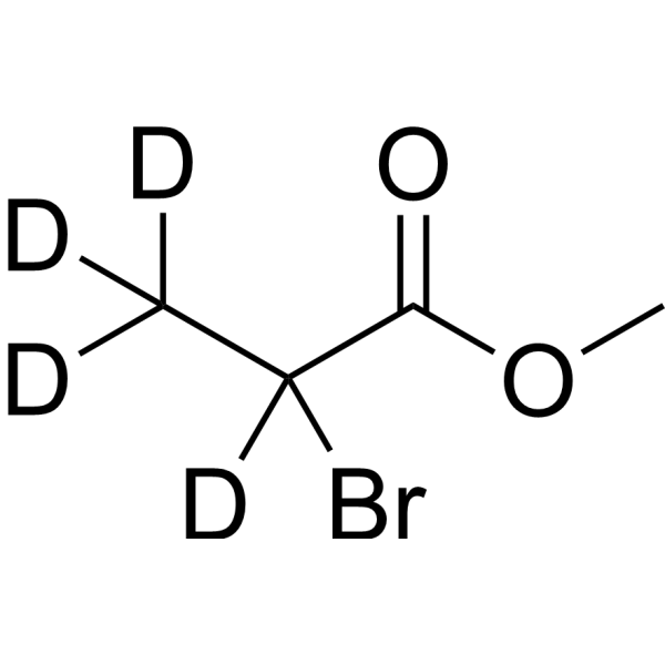 Methyl 2-bromopropanoate-d<sub>4</sub> Chemical Structure