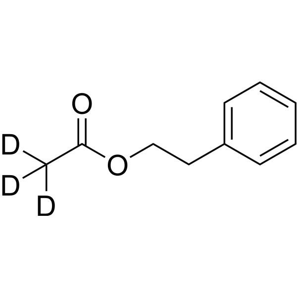 Phenethyl acetate-d<sub>3</sub> Chemical Structure