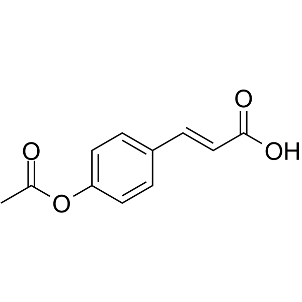 4-Acetoxycinnamic acid Chemical Structure