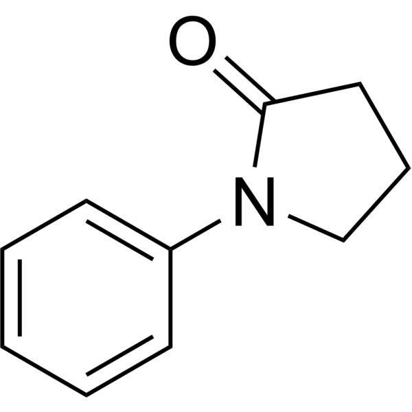 1-Phenyl-2-pyrrolidinone Chemical Structure