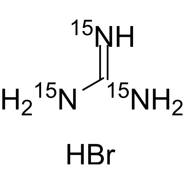 Guanidine-<sup>15</sup>N<sub>3</sub> hydrobromide Chemical Structure