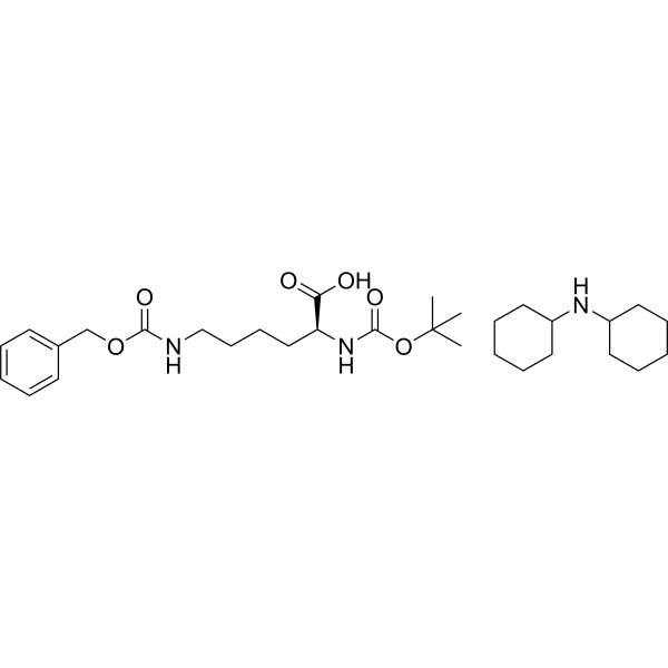 Boc-Lys(Z)-OH (DCHA) Chemical Structure