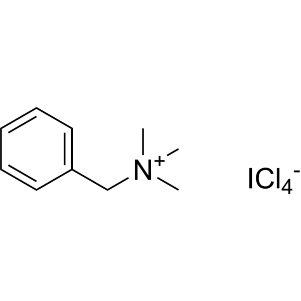Benzyltrimethylammonium tetrachloroiodate Chemical Structure