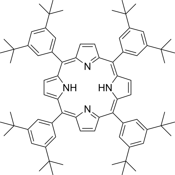 meso-Tetra-(3,5-di-t-butylphenyl)porphine Chemical Structure