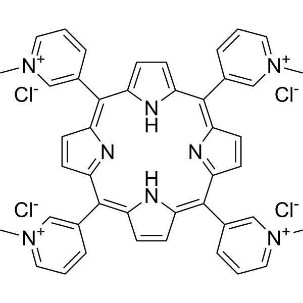 m-TMPyP tetrachloride Chemical Structure