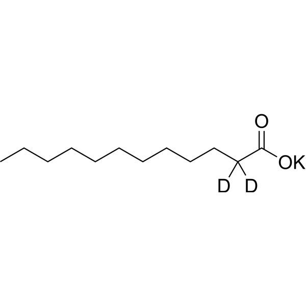 Dodecanoate-d<sub>2</sub> (potassium) Chemical Structure