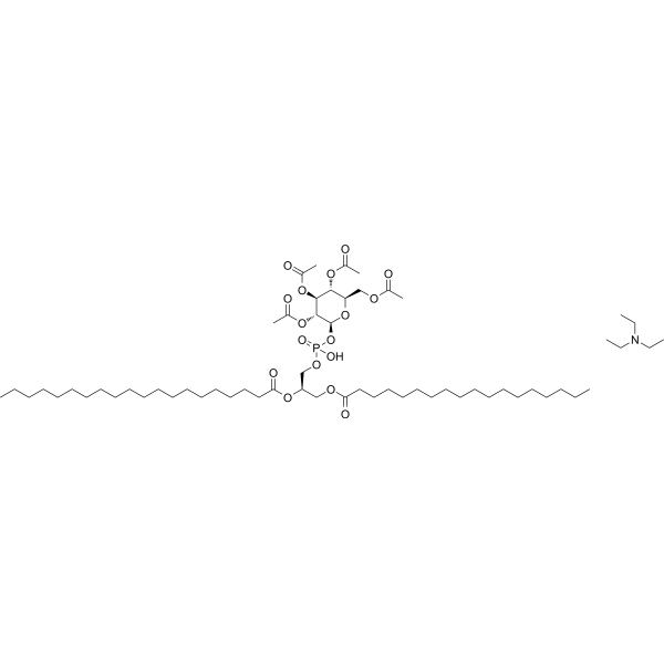 2,3,4,6-Tetra-O-acetyl-PtdGlc(di-acyl Chain) Chemical Structure