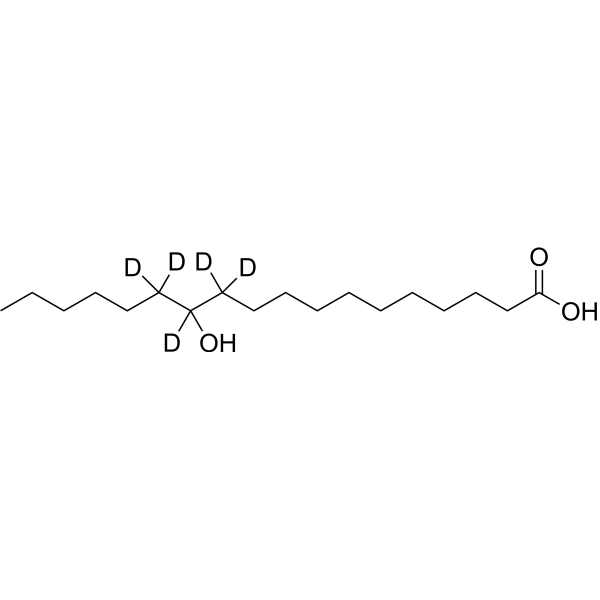 12-Hydroxystearic acid-d<sub>5</sub> Chemical Structure