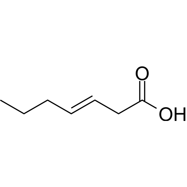 3-Heptenoic acid Chemical Structure