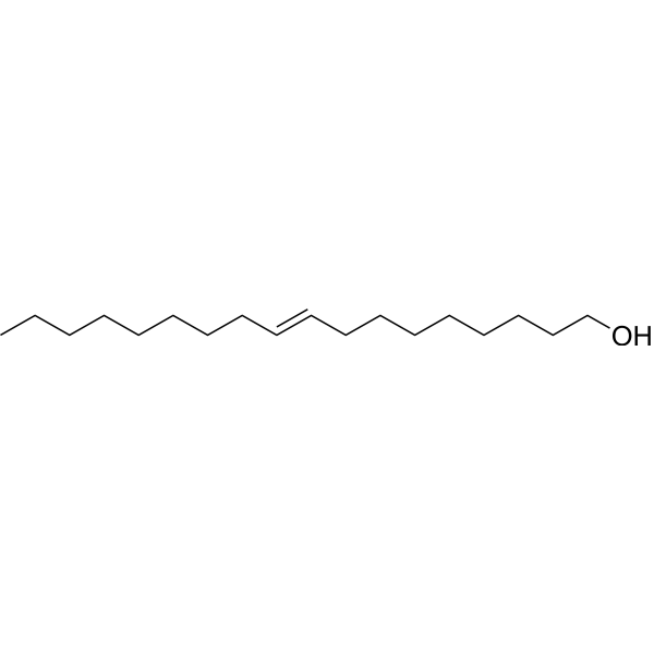 trans-9-Octadecenol Chemical Structure