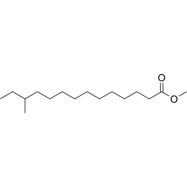 Methyl 12-Methyltetradecanoate Chemical Structure