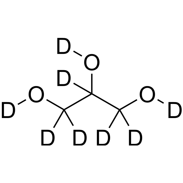 Glycerol-d<sub>8</sub> Chemical Structure