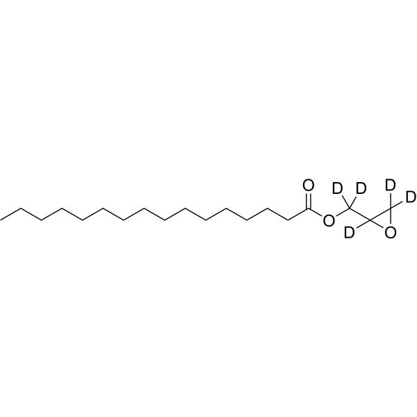 Glycidyl Palmitate-d<sub>5</sub> Chemical Structure