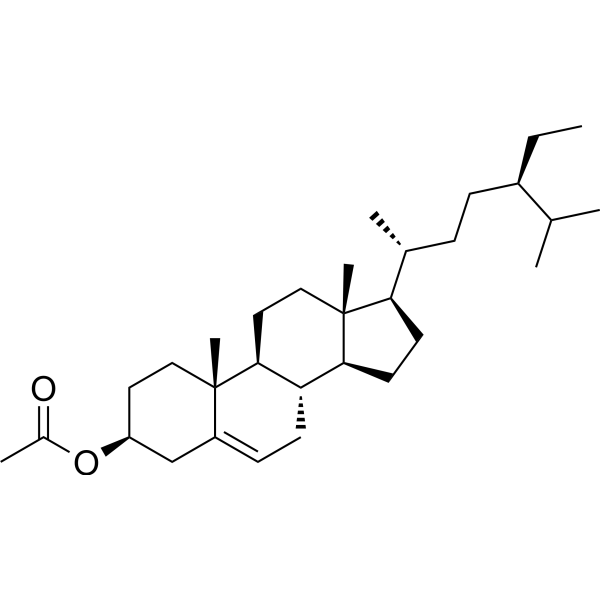 <em>β</em>-Sitosterol acetate, 40% contains Campesterol acetate